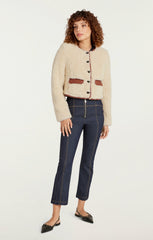 Naia Jacket Ivory/Mahogany