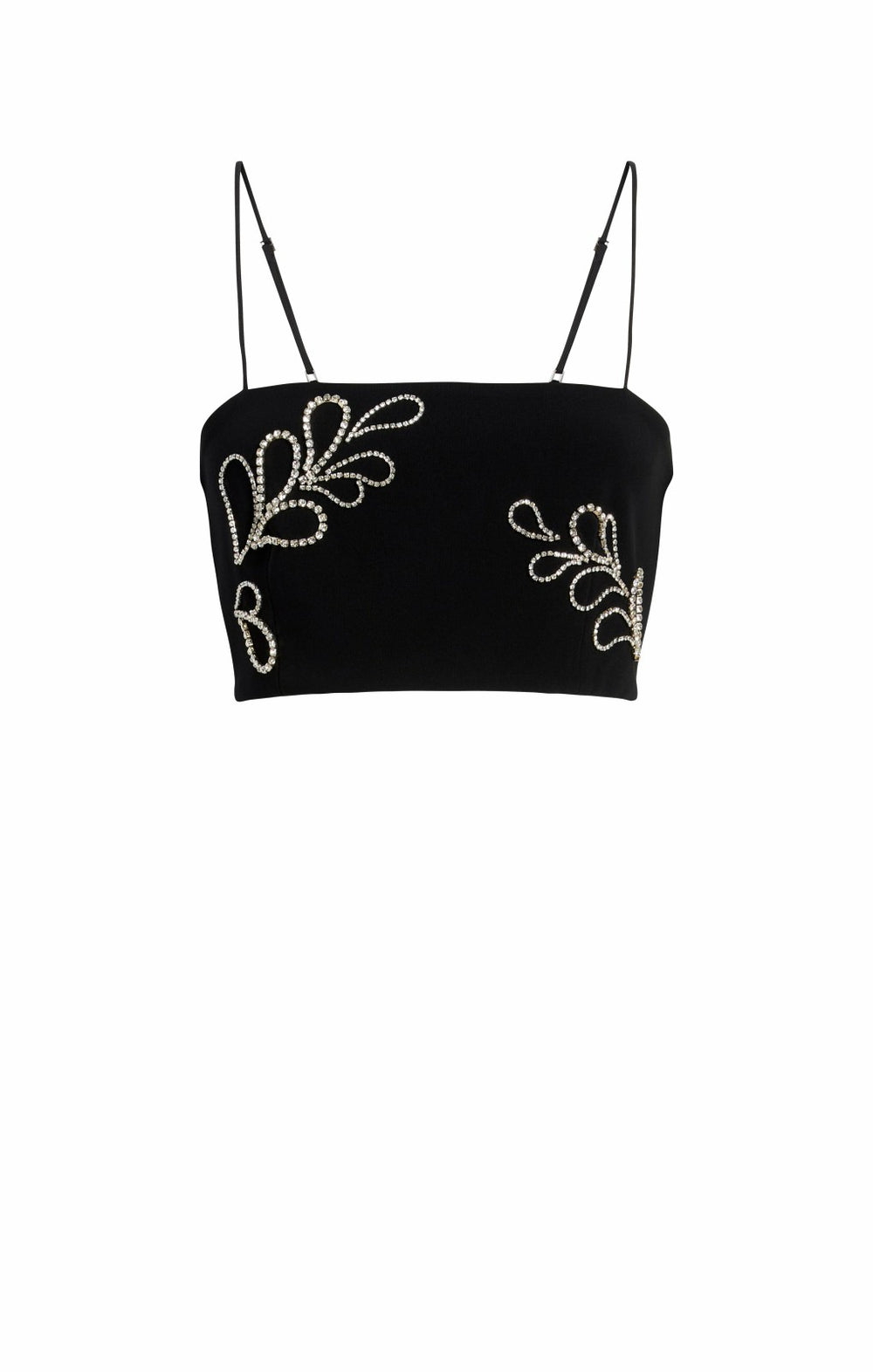 Rhinestone Paisley Nikki Top Black