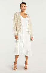 Amandine Cardigan Dress Ivory