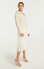 Amandine Cardigan Dress Ivory