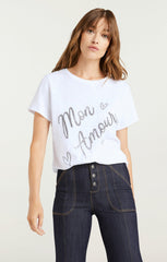 Heatset Mon Amour Tee White/Black