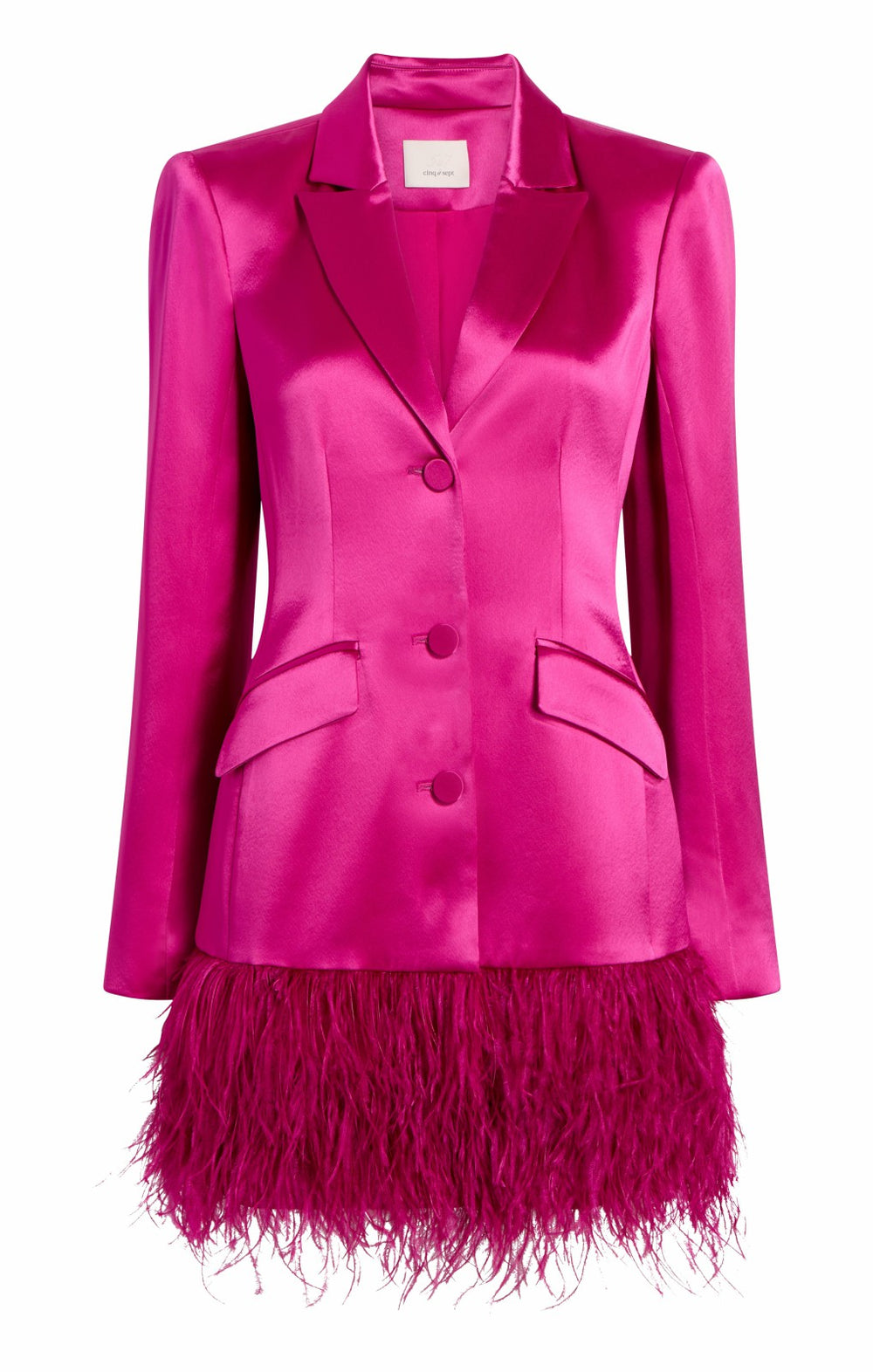 Long Sleeve Feather Joel Dress Plum Radish