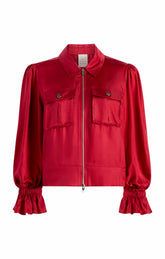 Long Sleeve Holly Jacket Red Currant