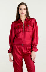 Long Sleeve Holly Jacket Red Currant