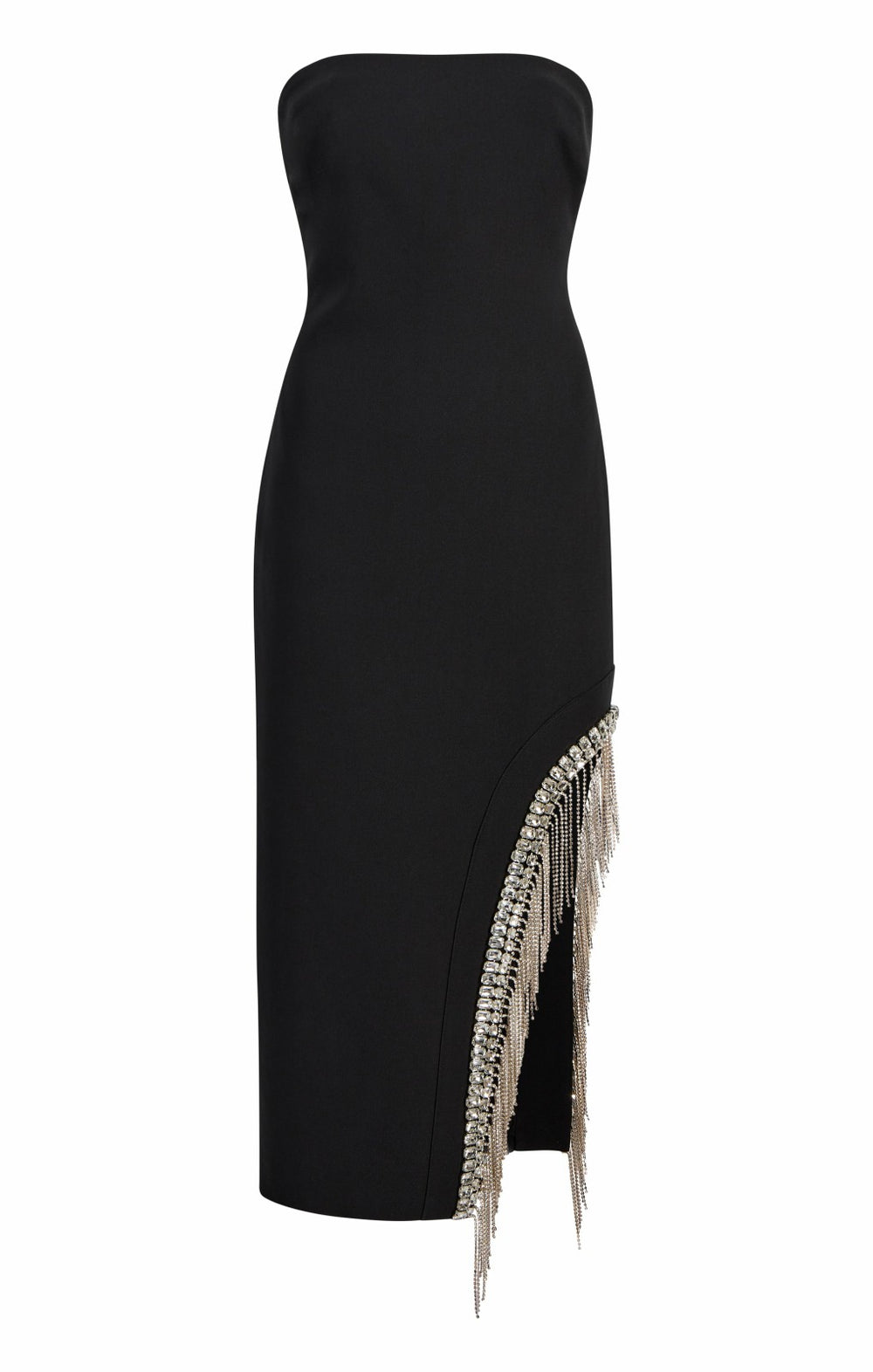 Rhinestone Fringe Sammy Dress Black