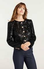 Sequin Randi Jacket Black