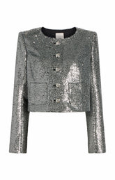 Sequin Randi Jacket Silver