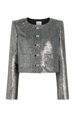 Sequin Randi Jacket Silver