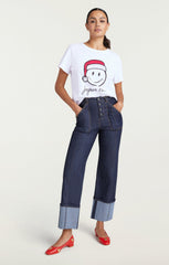 Smiley Joyeux Noel Tee White/Black
