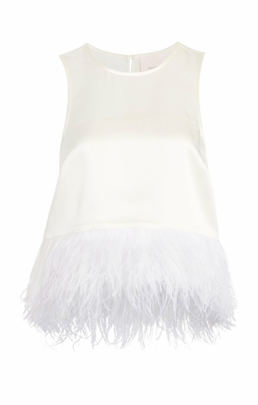 Smooth Satin Charisse Top Ivory