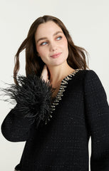 Static Boucle Kas Dress Black