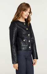 Vegan Leather Brooke Jacket Black