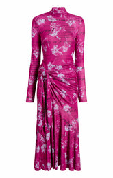 Warm Carnation Johnson Dress Plum Radish Multi