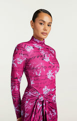 Warm Carnation Johnson Dress Plum Radish Multi