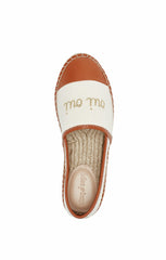 Jenna Canvas Espadrille Flats Natural/Cognac