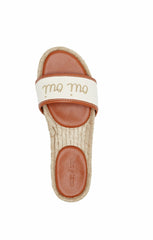 Josephine Canvas Espadrille Slide Natural/Cognac