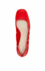 Martine Block Heel Pump Cardinal