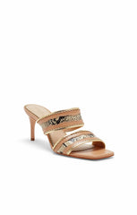 Rosalie Metallic Snake Sandal Sahara/Gold