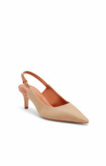 Sylvie Denim Slingback Pump Sahara/Saddle