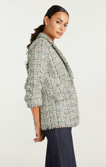 Anya Boucle Khloe Blazer Patina Multi