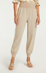 Crepe Giles Pant Khaki
