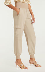 Crepe Giles Pant Khaki