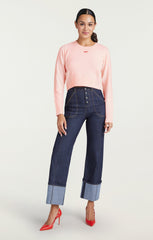 Merci Cropped Pullover Oleander
