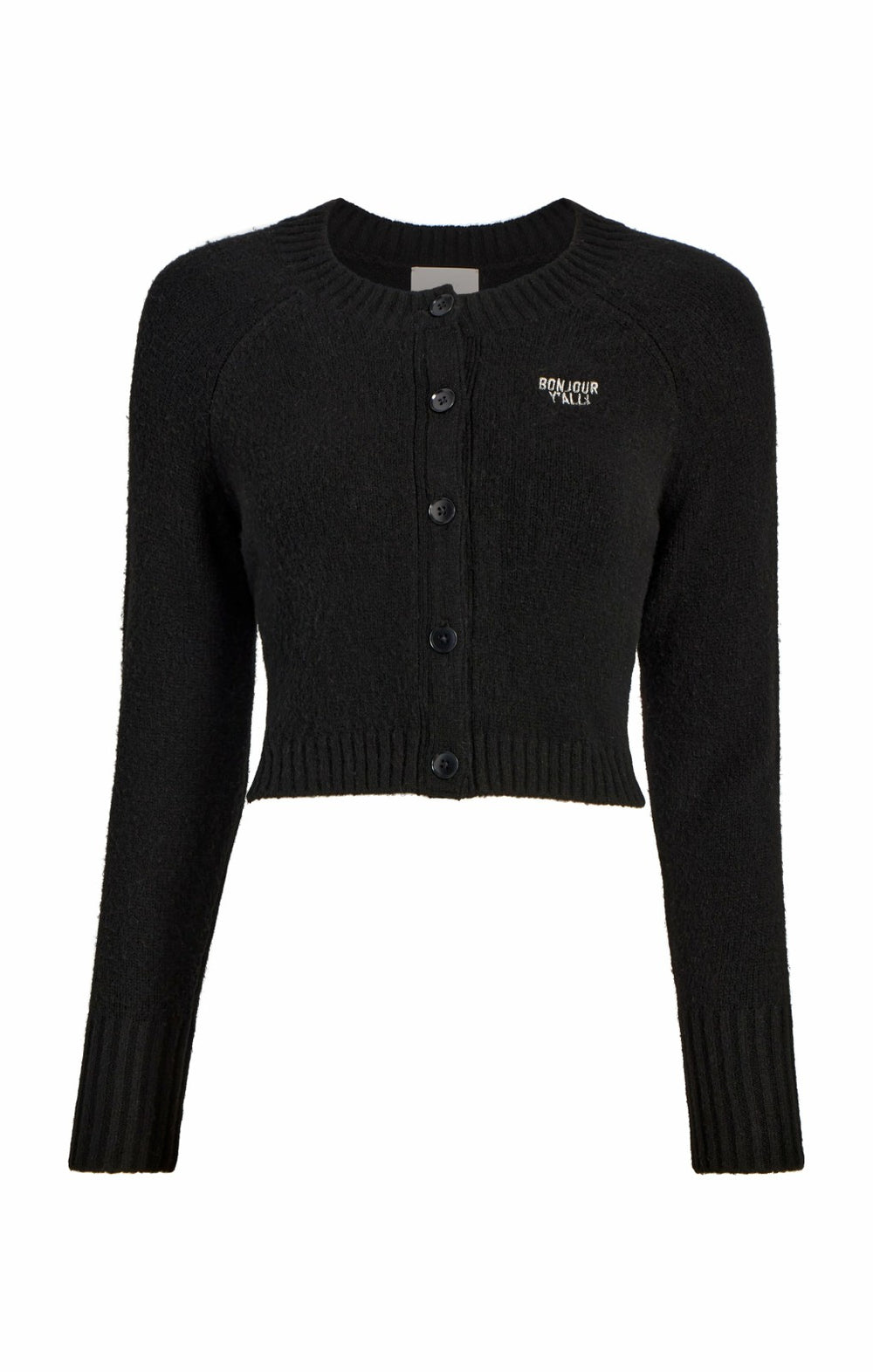 Bonjour Y'all Millie Cardigan Black