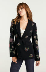 Heatset Pansy Garden Cheyenne Blazer Black/Multi