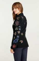Heatset Pansy Garden Cheyenne Blazer Black/Multi