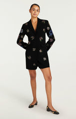 Heatset Pansy Garden Long Sleeve Joel Dress Black/Multi