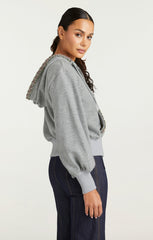 Heather Maddie Zip Up Sweatshirt Heather Grey/Multi