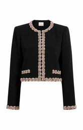 Sunburst Stacked Trim Penelope Jacket Black/Multi