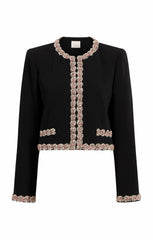 Sunburst Stacked Trim Penelope Jacket Black/Multi