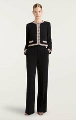 Sunburst Stacked Trim Penelope Jacket Black/Multi