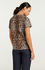 Leopard Paris NY Tee Black/Sahara