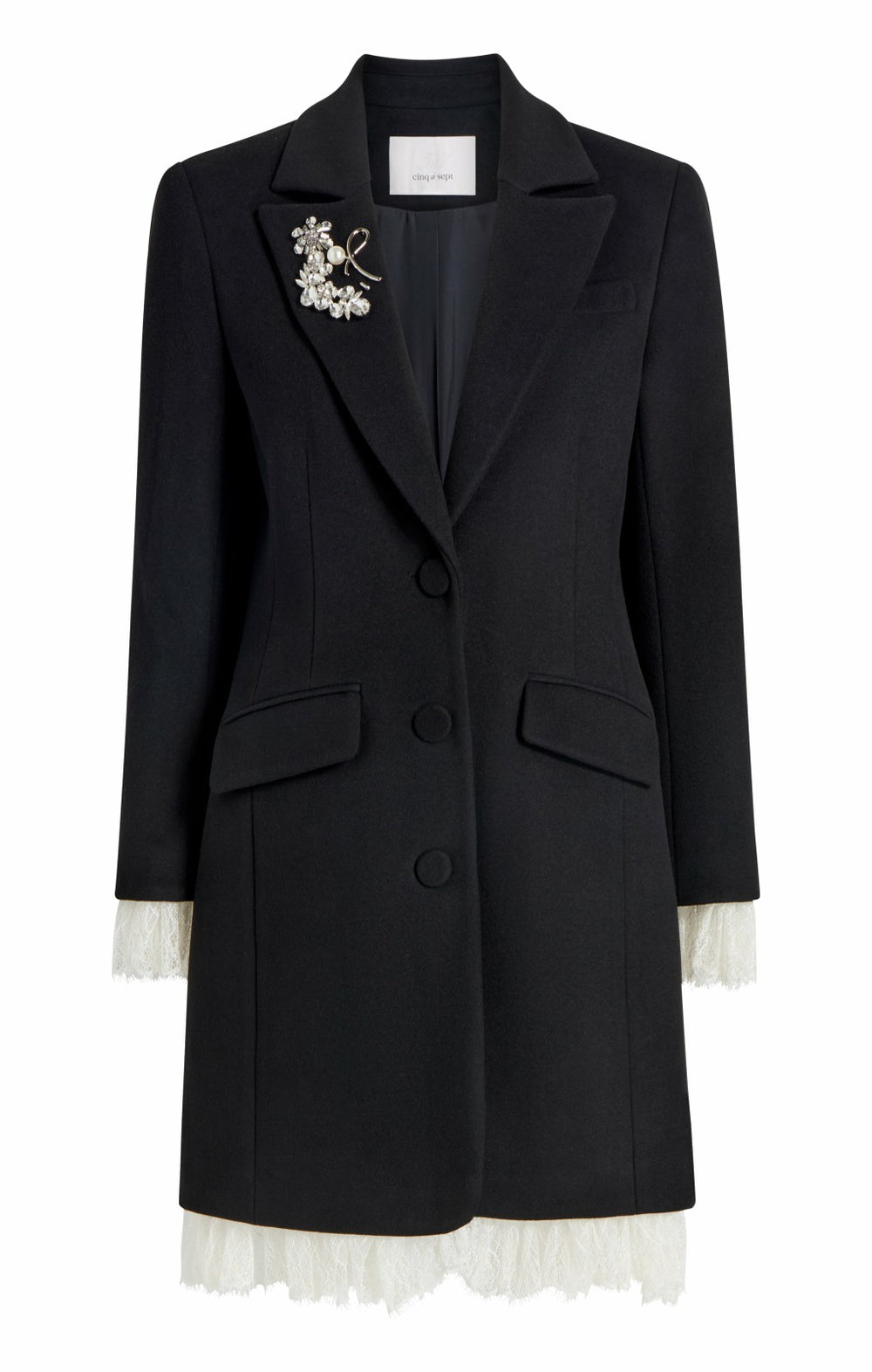 Roxie Coat Black/Ivory