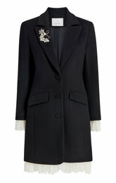 Roxie Coat Black/Ivory