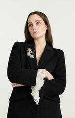 Roxie Coat Black/Ivory