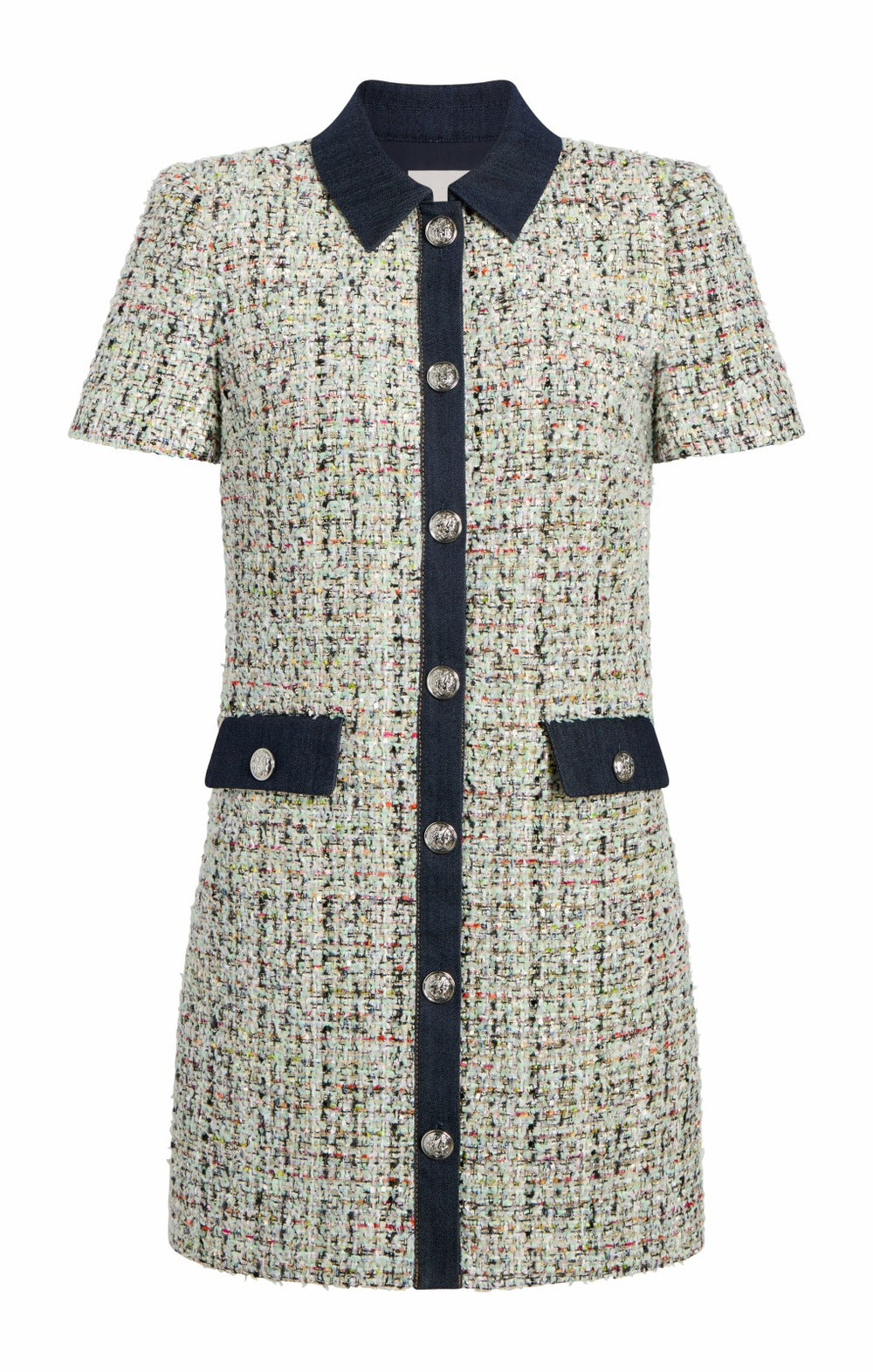 Anya Boucle Pammy Dress Patina Multi