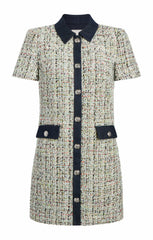Anya Boucle Pammy Dress Patina Multi