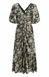Cosmo Flowers Brenton Dress Black/London Fog