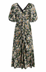 Cosmo Flowers Brenton Dress Black/London Fog