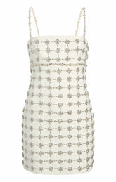 Satine Dress Ivory/Silver