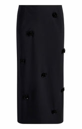 Sequin Dot Abbie Skirt Black/Black