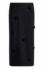 Sequin Dot Abbie Skirt Black/Black