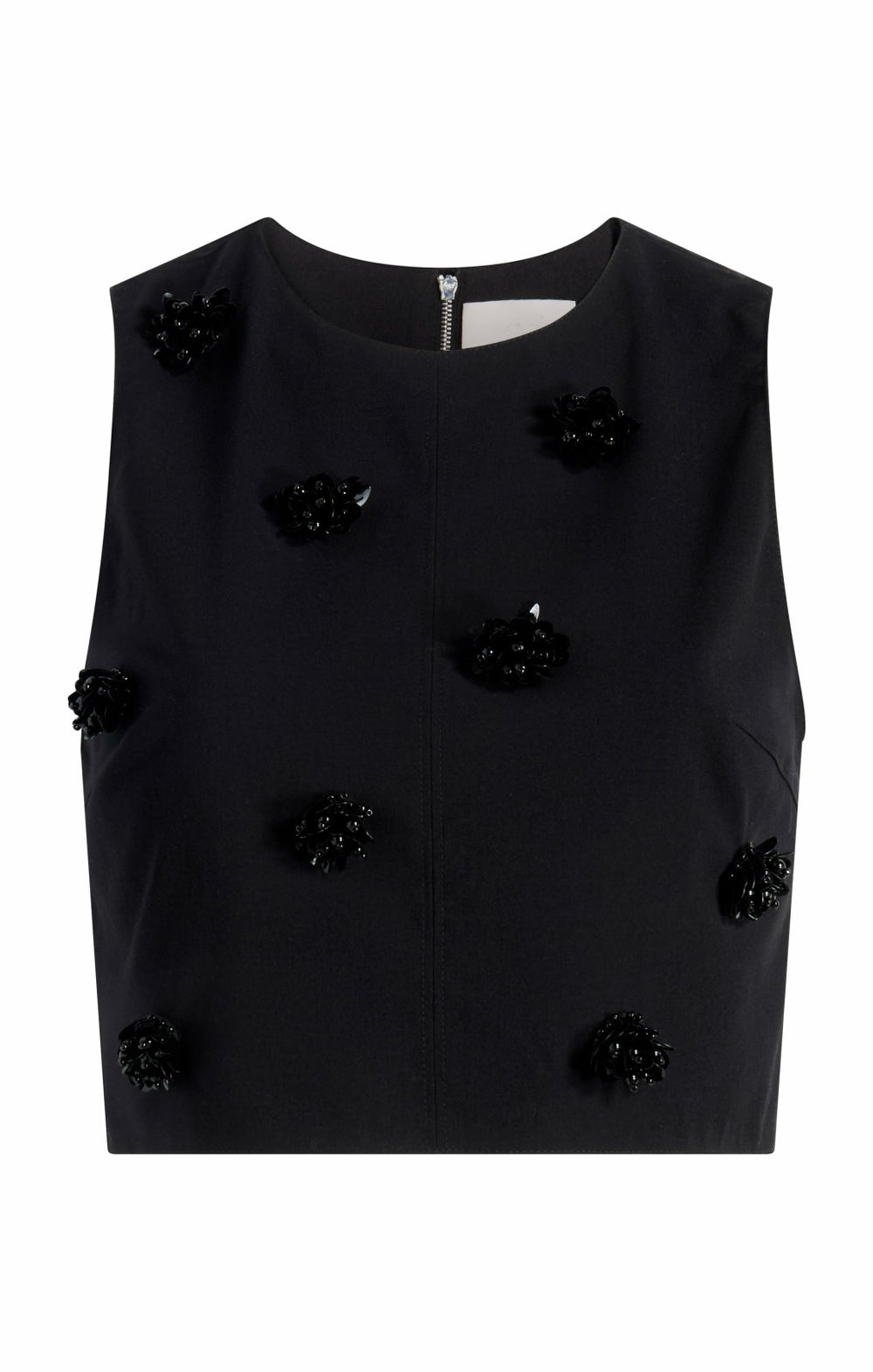 Sequin Dot Abbie Top Black/Black