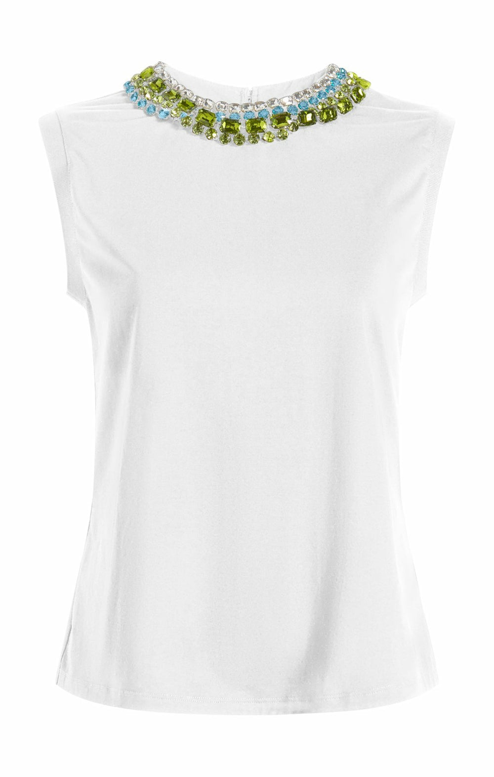 Twisted Necklace Blaine Tee White/Multi