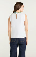 Twisted Necklace Blaine Tee White/Multi