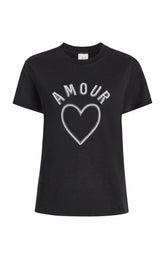 Pearl Amour Tee Black/White